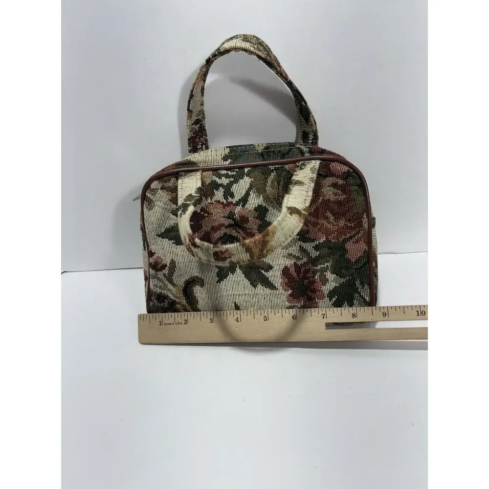 Yves Rocher Vintage‎ Tapestry Cosmetic Makeup Toiletry Travel Purse Bag